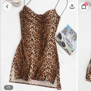 Cheetah Print Mini Dress